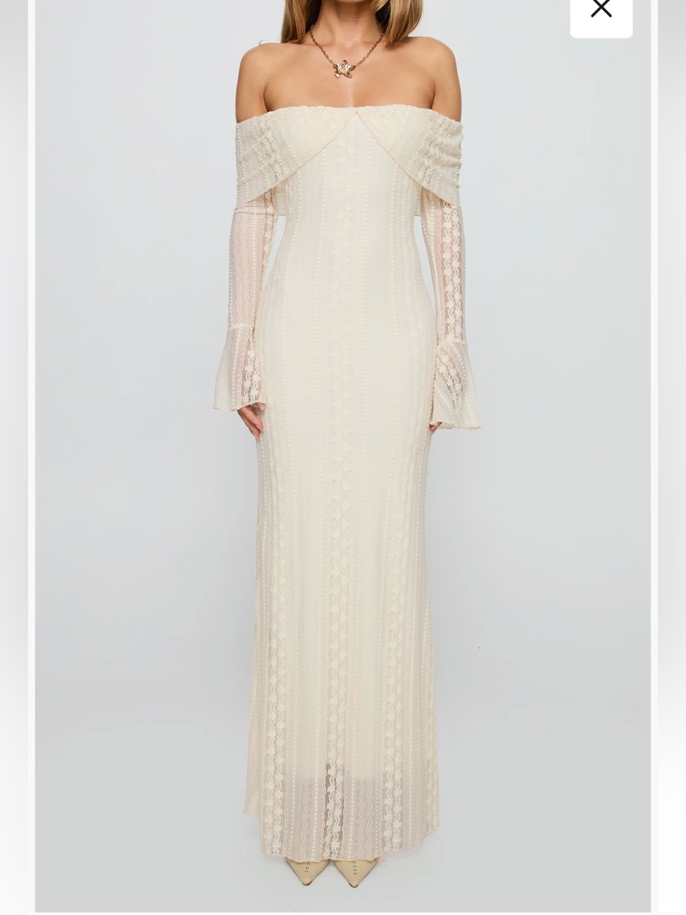Princess Polly Perdita Long Sleeve Lace Maxi Dress
